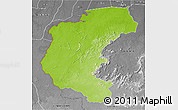 Physical 3D Map of Kabalebo, desaturated