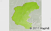 Physical 3D Map of Kabalebo, lighten, semi-desaturated
