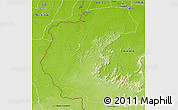 Physical 3D Map of Kabalebo
