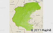 Physical 3D Map of Kabalebo, shaded relief outside