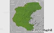 Satellite 3D Map of Kabalebo, lighten, desaturated
