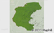 Satellite 3D Map of Kabalebo, lighten
