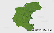 Satellite 3D Map of Kabalebo, single color outside