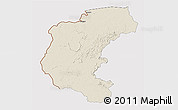 Shaded Relief 3D Map of Kabalebo, cropped outside