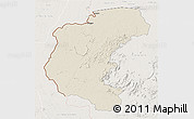 Shaded Relief 3D Map of Kabalebo, lighten
