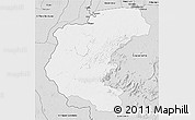 Silver Style 3D Map of Kabalebo