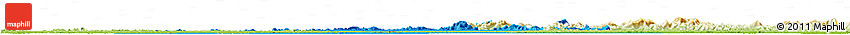 Political Horizon Map of Kabalebo, physical outside Political Horizon Map of Kabalebo, physical outside