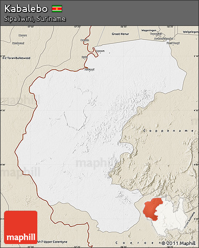 Classic Style Map of Kabalebo