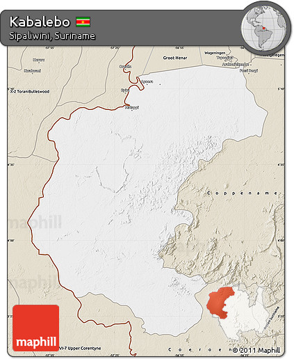 Classic Style Map of Kabalebo