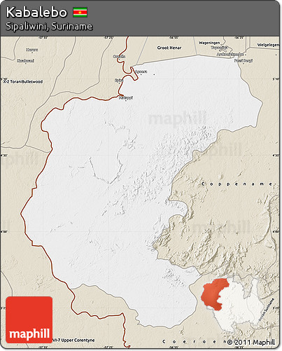 Classic Style Map of Kabalebo
