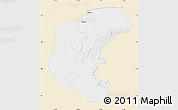 Classic Style Map of Kabalebo, single color outside