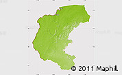 Physical Map of Kabalebo, cropped outside