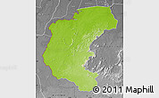 Physical Map of Kabalebo, desaturated