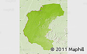 Physical Map of Kabalebo, lighten
