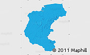 Political Map of Kabalebo, single color outside