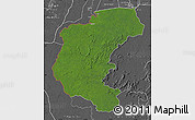 Satellite Map of Kabalebo, desaturated