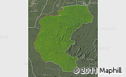 Satellite Map of Kabalebo, semi-desaturated