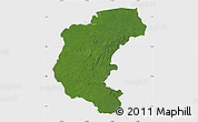 Satellite Map of Kabalebo, single color outside