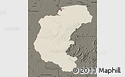 Shaded Relief Map of Kabalebo, darken
