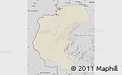 Shaded Relief Map of Kabalebo, desaturated