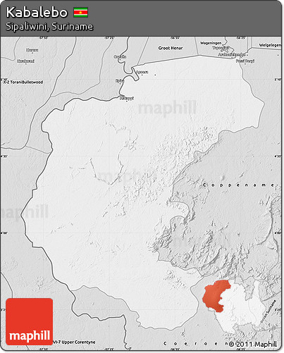 Silver Style Map of Kabalebo