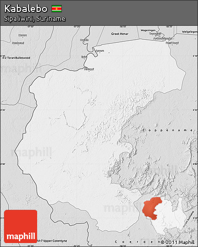 Silver Style Map of Kabalebo