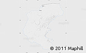 Silver Style Map of Kabalebo, single color outside