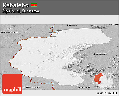 Gray Panoramic Map of Kabalebo