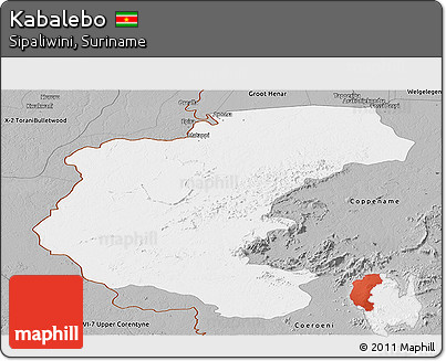 Gray Panoramic Map of Kabalebo