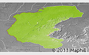 Physical Panoramic Map of Kabalebo, desaturated