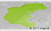 Physical Panoramic Map of Kabalebo, lighten, desaturated