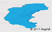 Political Panoramic Map of Kabalebo, cropped outside