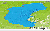 Political Panoramic Map of Kabalebo, physical outside