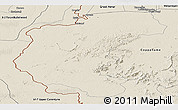 Shaded Relief Panoramic Map of Kabalebo