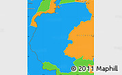 Political Simple Map of Kabalebo