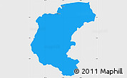 Political Simple Map of Kabalebo, single color outside