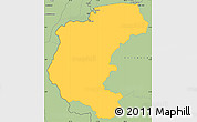 Savanna Style Simple Map of Kabalebo