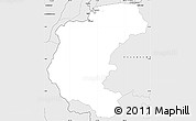 Silver Style Simple Map of Kabalebo