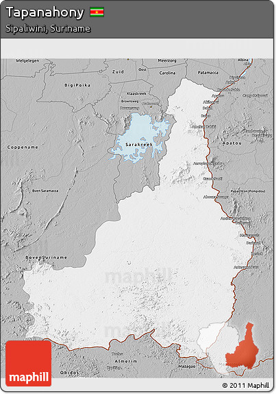 Gray 3D Map of Tapanahony