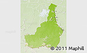 Physical 3D Map of Tapanahony, lighten