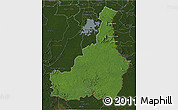 Satellite 3D Map of Tapanahony, darken
