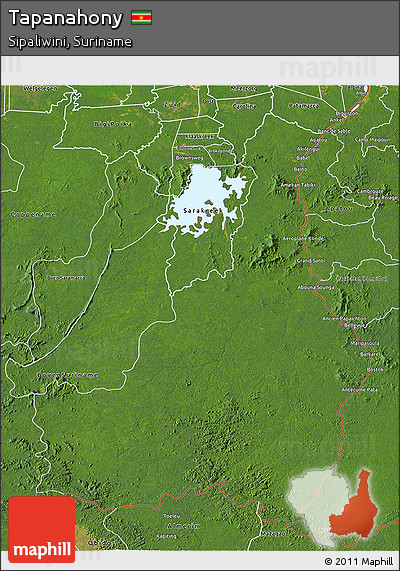 Satellite 3D Map of Tapanahony