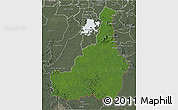 Satellite 3D Map of Tapanahony, semi-desaturated
