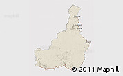 Shaded Relief 3D Map of Tapanahony, cropped outside