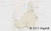 Shaded Relief 3D Map of Tapanahony, lighten