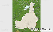 Shaded Relief 3D Map of Tapanahony, satellite outside