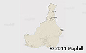 Shaded Relief 3D Map of Tapanahony, single color outside
