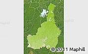 Physical Map of Tapanahony, satellite outside