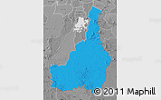 Political Map of Tapanahony, desaturated