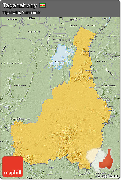 Savanna Style Map of Tapanahony